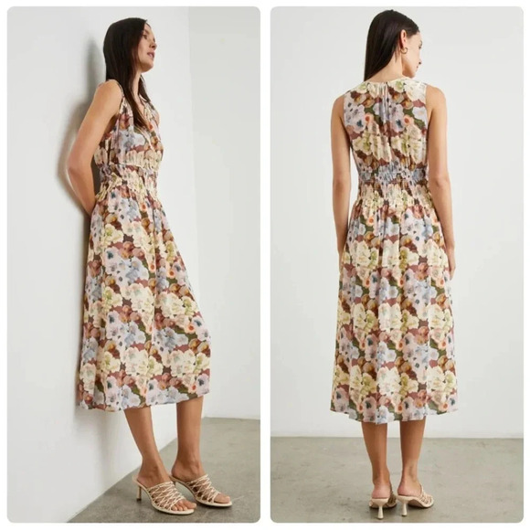 Rails Izzy Painted Floral Dress Size Small - Picture 3 of 14